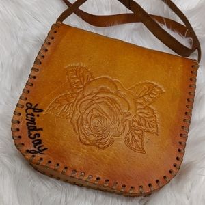 Authentic Mexican handmade leather satchel Lindsay
